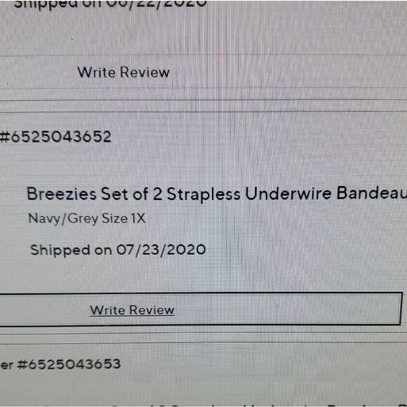 Breezies Set 2 Strapless Underwire Bandeau  Bra 1x - Picture 5 of 5